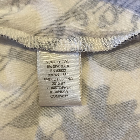 Graphic Purple 3/4 Length Sleeve Tee - Picture 5 of 5